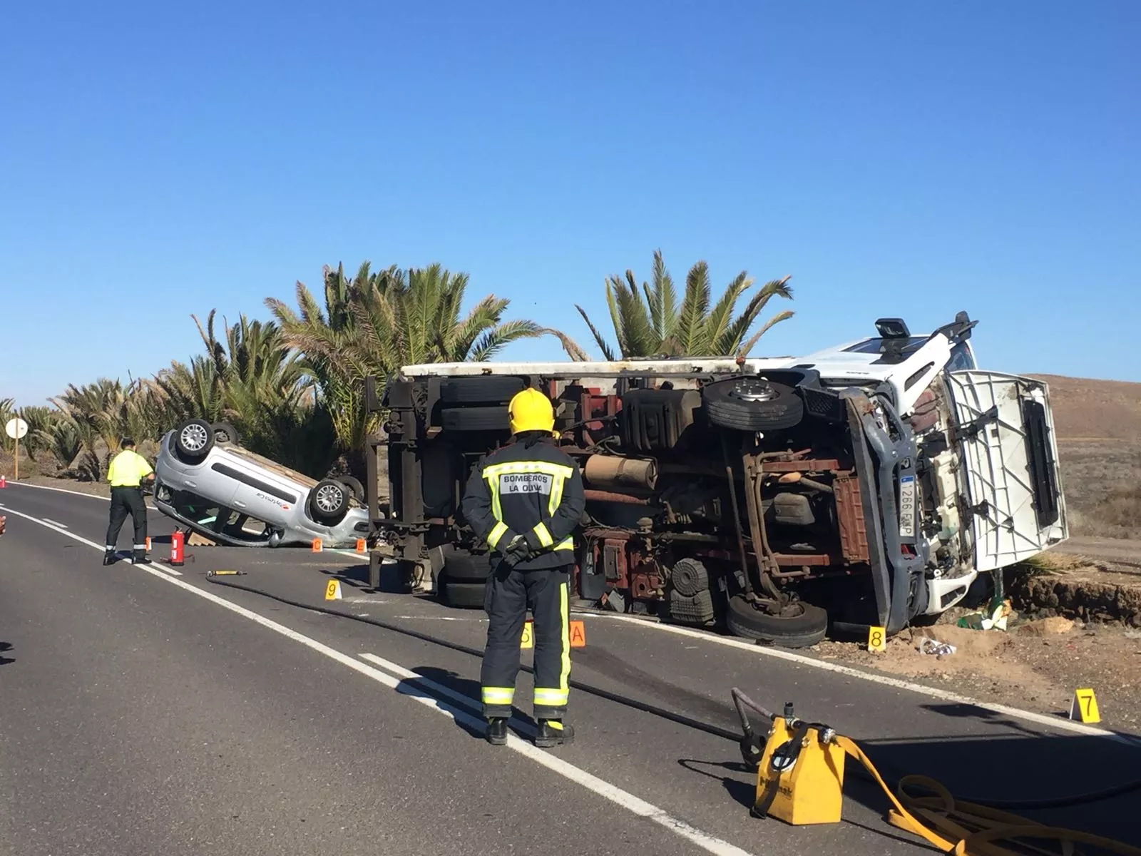 Espectacular Accidente En Villaverde Noticias Fuerteventura