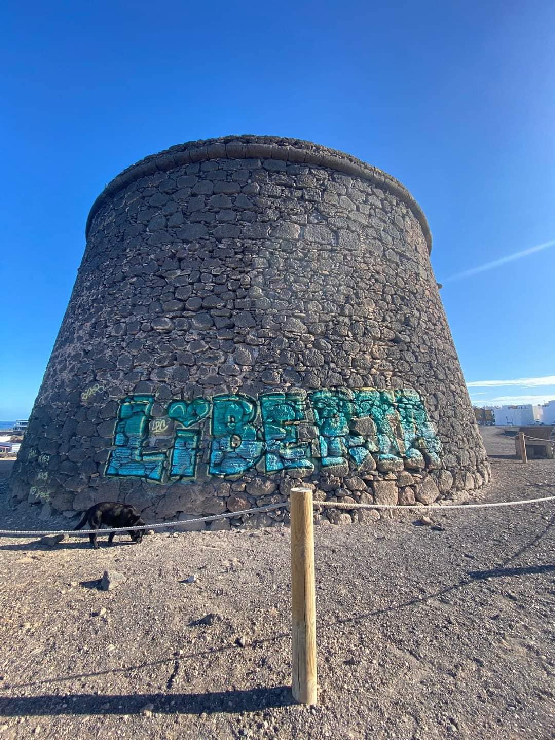 Vandalism of the Toston Tower